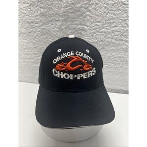 Vintage Orange County Choppers‎ Motorcycles Hat City Hunter Strapback Cap-Black